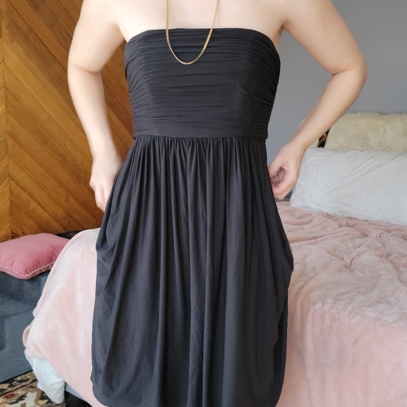 J. Crew Dresses & Skirts - J. Crew Black Ruched Strapless Short Formal Dress